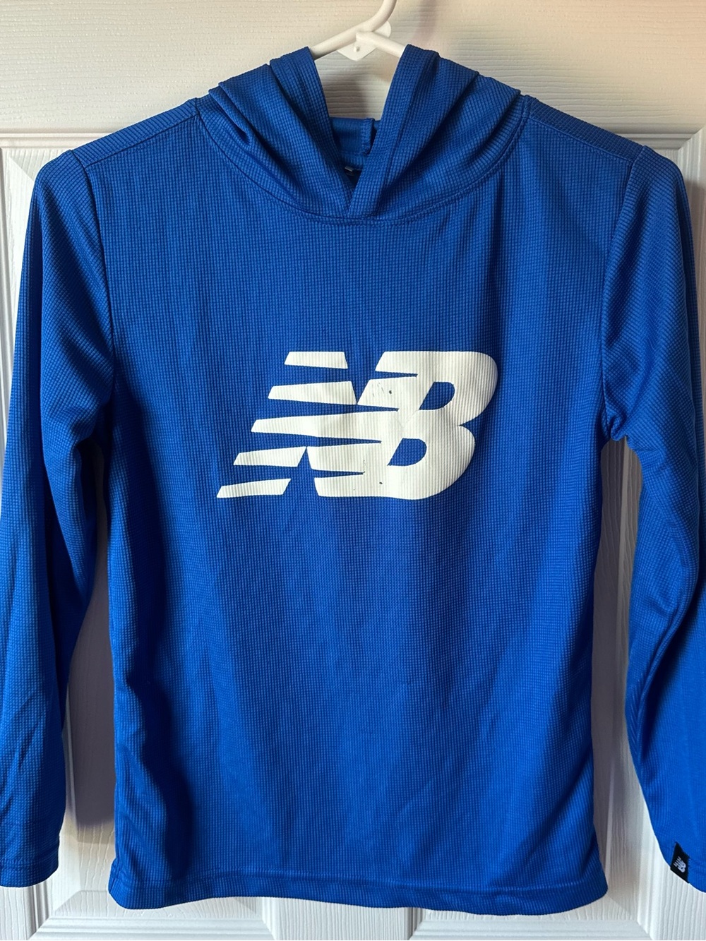 New Balance Royal Blue Hoodie with White Logo